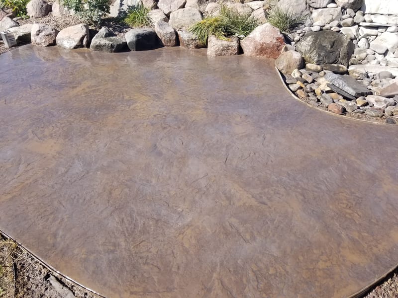 Concrete patio and deck work